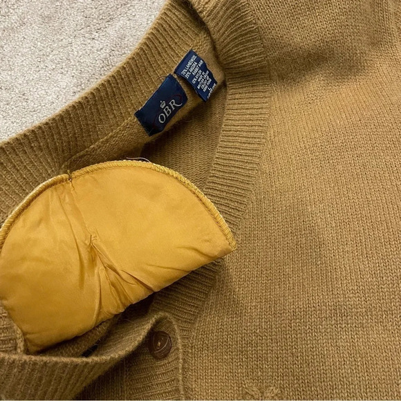 OBR Vintage Lambswool Angora Rabbit hair Crop Cardigan Sweater Made in Hong Kong - Picture 7 of 13